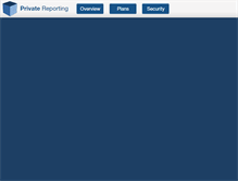 Tablet Screenshot of privatereporting.com